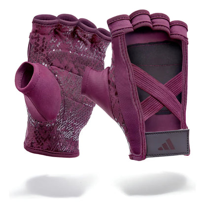 Guantes De Entrenamiento Mujer Bordo adidas Fitness Talle M Geométrico