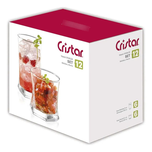 Juego Vivaldi 12 Piezas Cristar