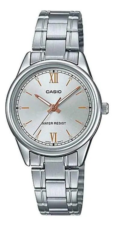 Reloj Casio Metal Dama Ltp-v005d7b2 - Plateado