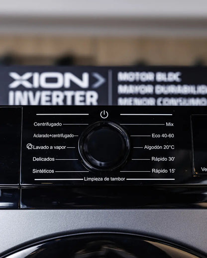 Lavarropas Inverter Xion C/frontal 10 Kgs Xi-lav100f Gris Oscuro