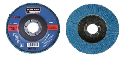 Disco Flap Desbaste De Metal Foreman 41/2 G.40 Azul
