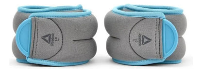 Muñequeras Con Agarre Dedo Libre 1kg C/u Reebok - Gris