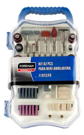 Kit Para Mini Torno Amoladora Foreman 82 Fresas 50/60 Hz