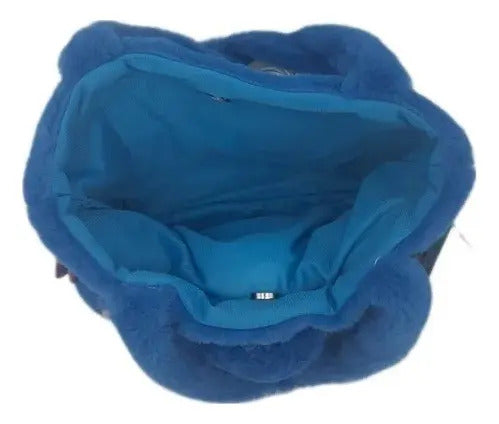 Bolso De Peluche Stitch 28cm Phi Phi Toys - Azul