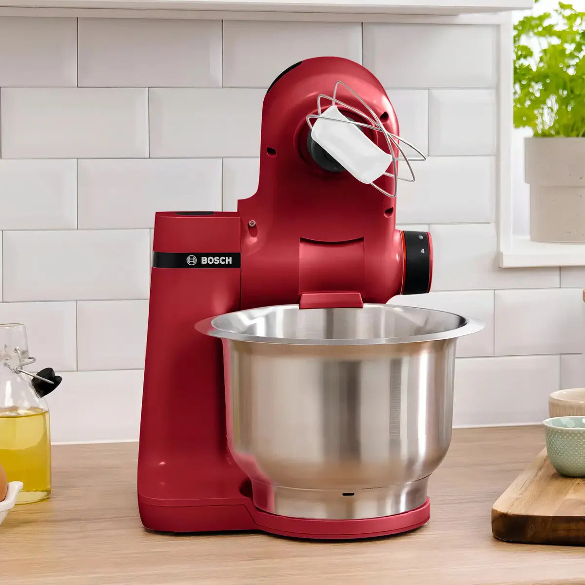 Robot De Cocina Bosch 38lt Bowl Inox Mums2er01 - Rojo