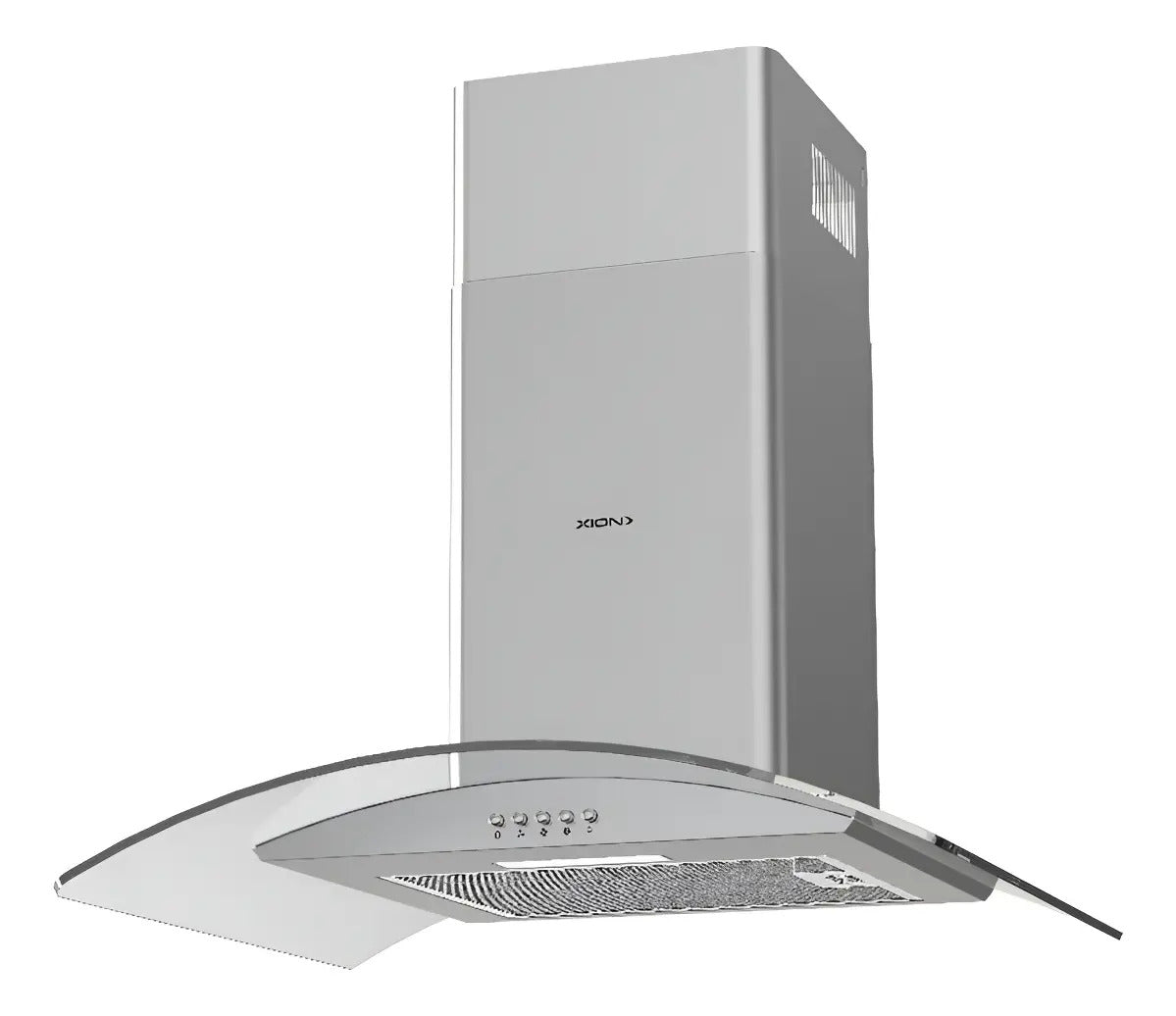 Campana Extractora Xion Inox Y Vidrio 60 Cm Xi-ec601 Gris