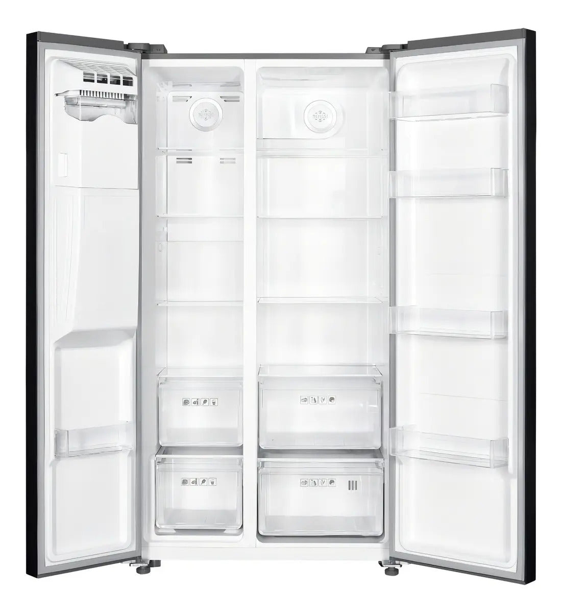 Heladera Smartlife Side By Side 690 Lt Inv Sl-sbs690sdi Qofe Inox