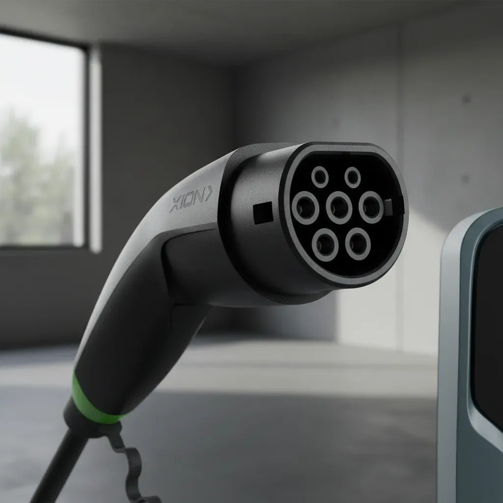 Cargador De Auto Eléctrico Portátil Xion Xi-ev7port Negro