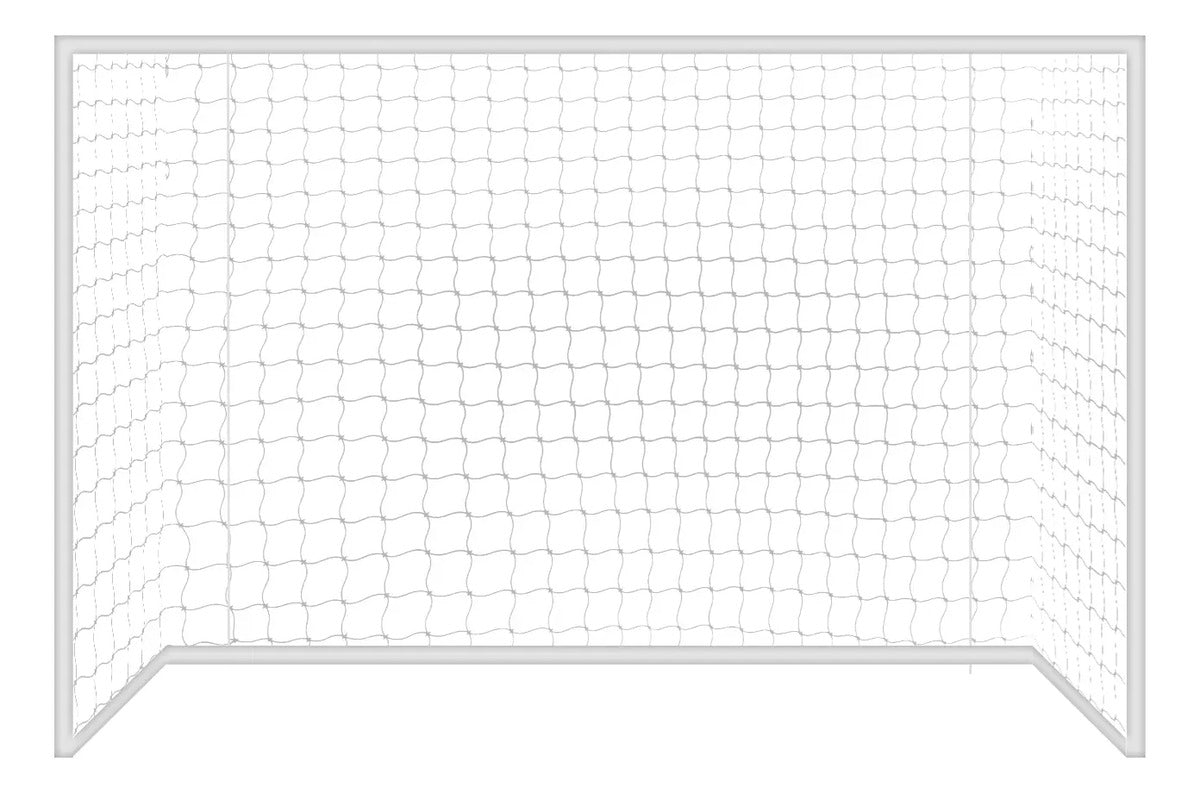 Par Redes Para Arco Fútbol 11, Nylon 4mm Gismar - Blanco