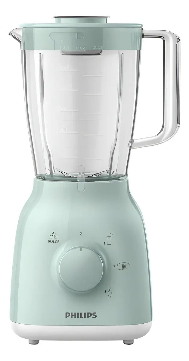 Licuadora Philips 550w 1,25 Lt 2 Vel Hr2125/80 - Verde Agua
