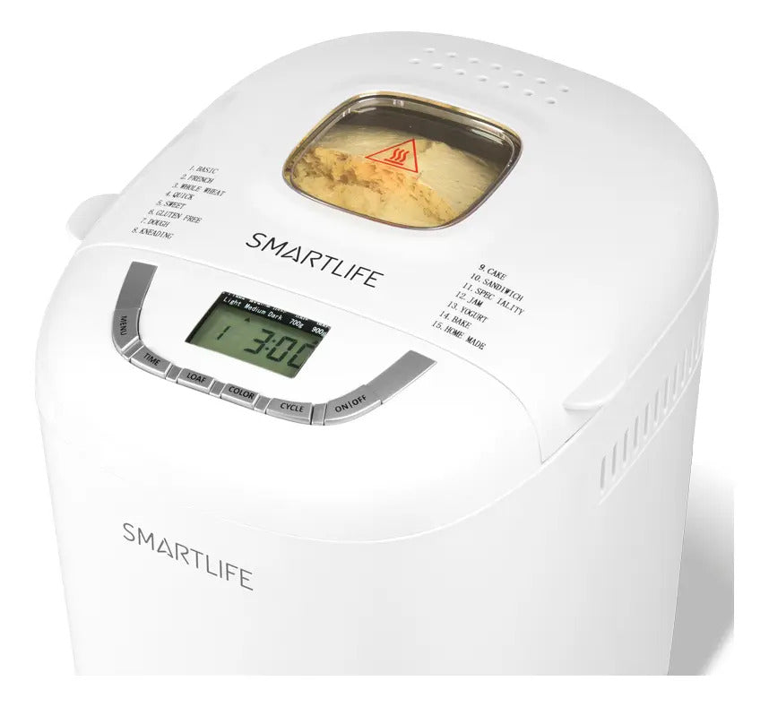 Máquina De Hacer Pan Smartlife 12 Programas Sl-bm1349 Blanco