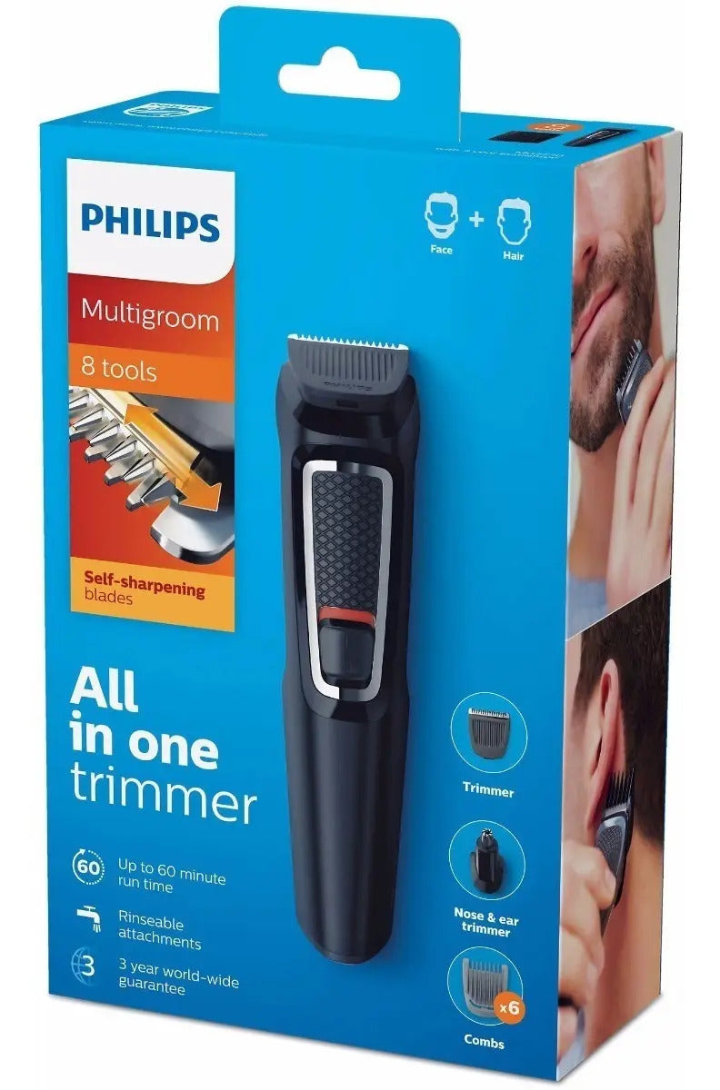 Afeitadora Y Cortadora De Pelo Philips Mg3730 - Negro