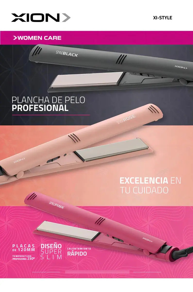 Planchita De Pelo Xion Profesional Xi-style - Rosa Intenso