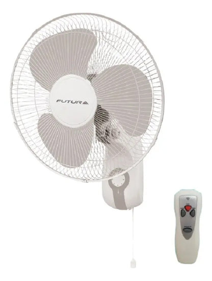 Ventilador De Pared Futura 40cm Control Remoto - 40 Cm Blanco Gris Plástico 3