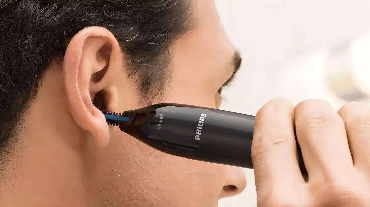 Recortador De Pelos Nariz Orejas Philips Nt1650 - Negro