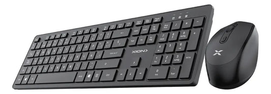 Combo Mouse Y Teclado Inalámbrico Xion Xi-kbcombow2 Negro