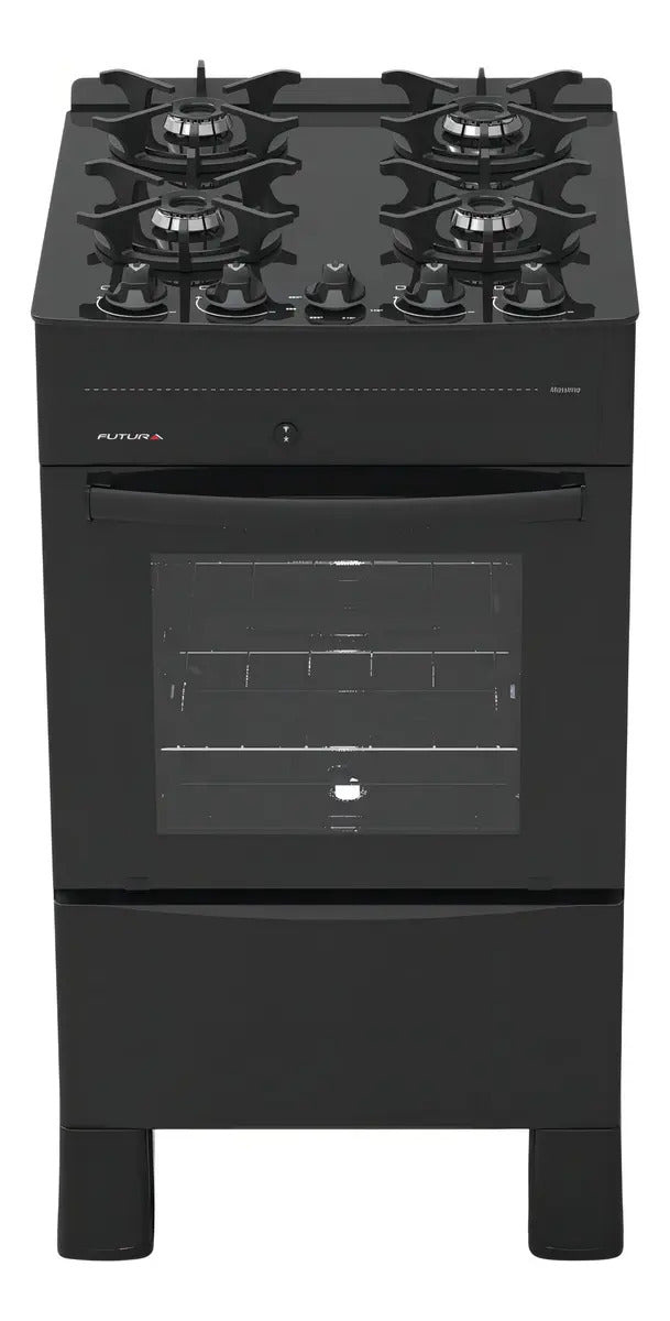 Cocina A Supergas Futura Massima - Negro