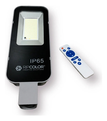 Lámpara Solar De 80w Para Exteriores Ripcolor - Blanco/negro