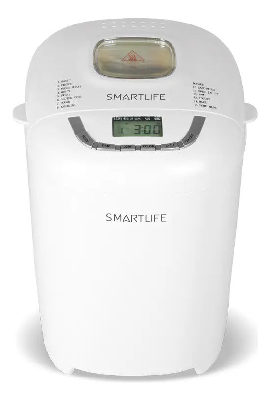Máquina De Hacer Pan Smartlife 12 Programas Sl-bm1349 Blanco