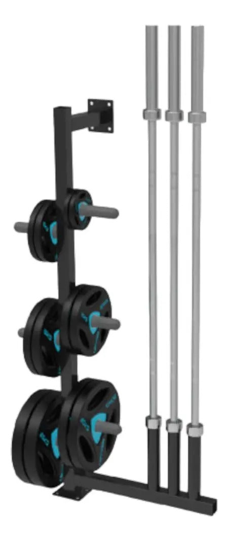 Soporte Para Discos Olímpicos Y Barras Livepro - Negro