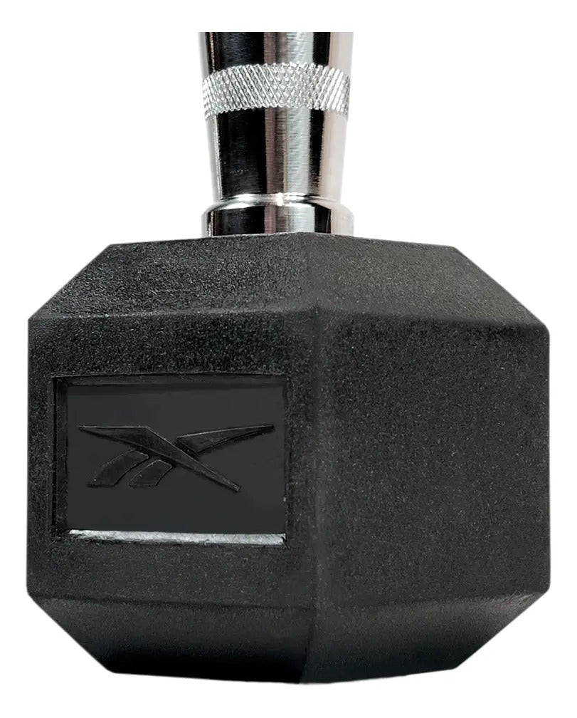 Mancuerna Hexagonal Recubierta De Goma 3kg Reebok - Negro