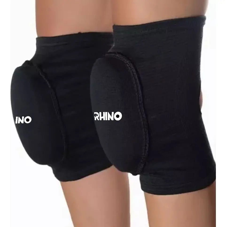 Rodillera De Impacto Doble Acolchonado Rhino - Negro L