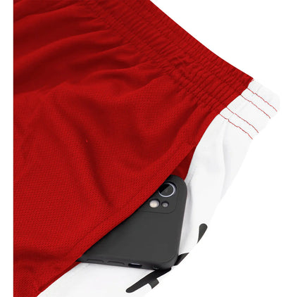 Short Basketball 3x3 Pro Con Bolsillos Penalty - Rojo 2xl