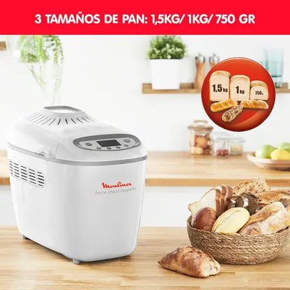 Panetera Moulinex Baguette Blanco Y Gris 1,5kg