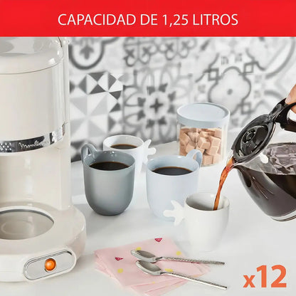 Cafetera De Filtro Moulinex 1,25 Lt - Blanco