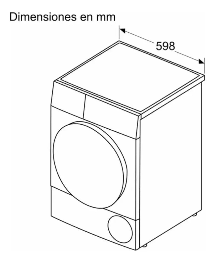 Secarropas Bomba De Calor Bosch Wqg245d0es 9 Kg - Blanco