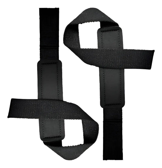 Agarre De Barra Gym Levantamiento Straps Rhino - Negro