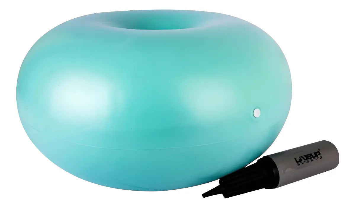 Pelota De Pilates Core Yoga Abs 45cm Dona Livepro Celeste