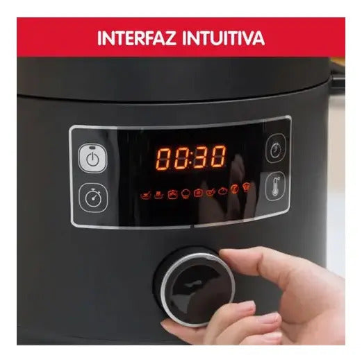 Olla Programable Multifunción Moulinex 5 L 10 Prog Negro