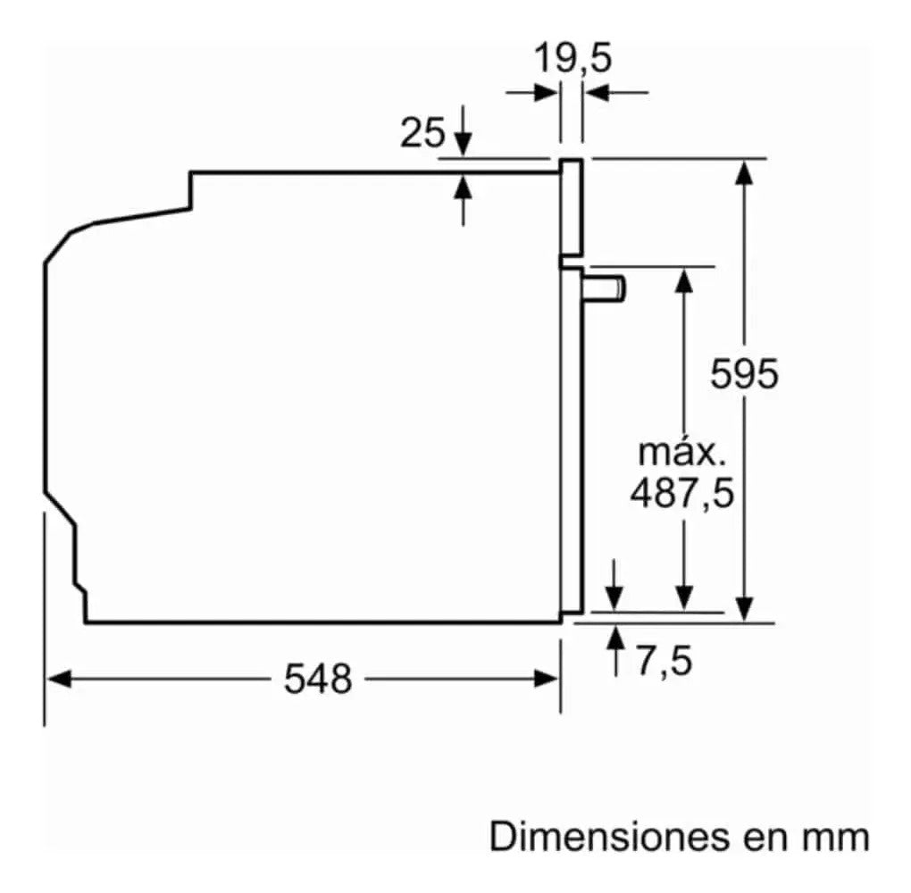 Horno De Empotrar Bosch Hba574es3 Pirolítico - Negro/inox