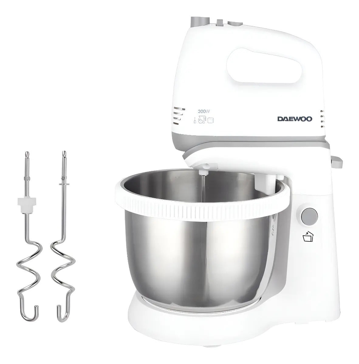 Batidora Daewoo Con Bowl De Acero Sm3722 - Blanco