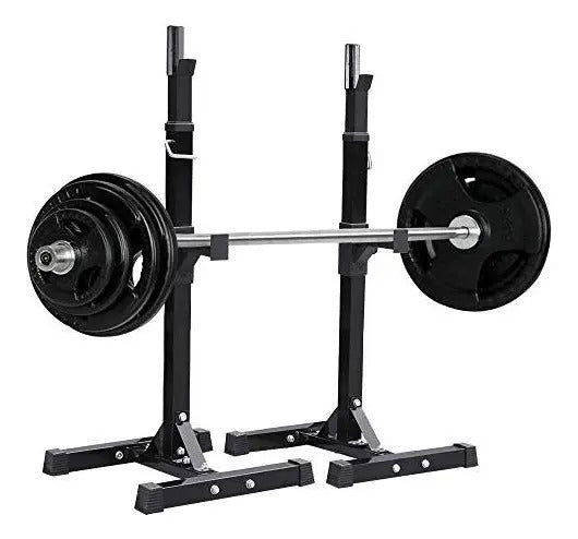 Soporte Para Barra Regulable 200kg Rhino - Negro