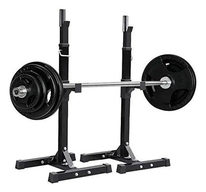 Soporte Para Barra Regulable 200kg Rhino - Negro