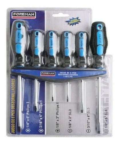 Set De Destornilladores Foreman 6 Piezas