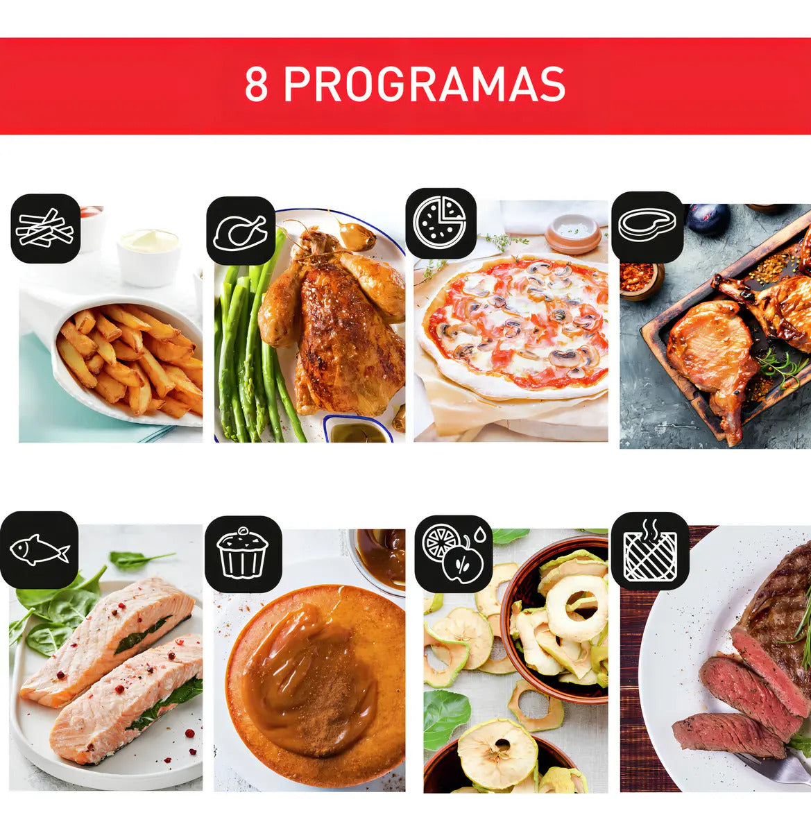 Freidora Sin Aceite + Horno Moulinex 11 Lt 2050w - Negro