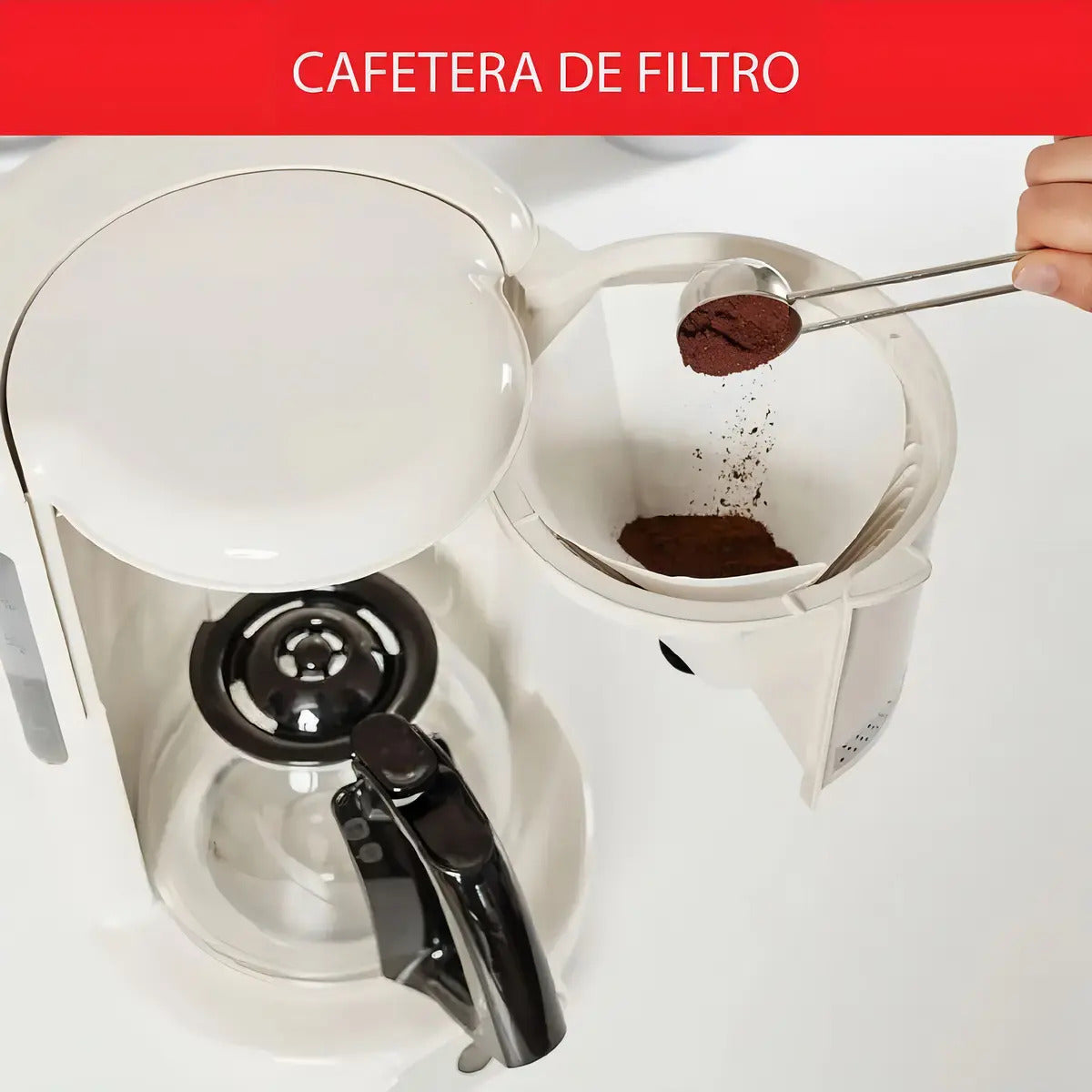 Cafetera De Filtro Moulinex 1,25 Lt - Blanco
