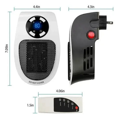 Calefactor Portátil Con Control Remoto - Blanco