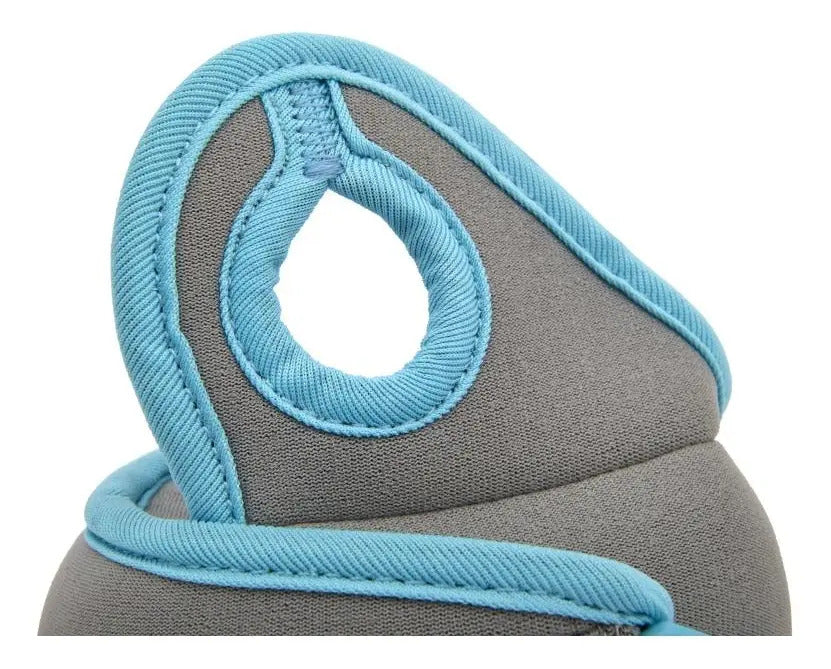 Muñequeras Con Agarre Dedo Libre 0,5kg C/u Reebok - Gris/azul