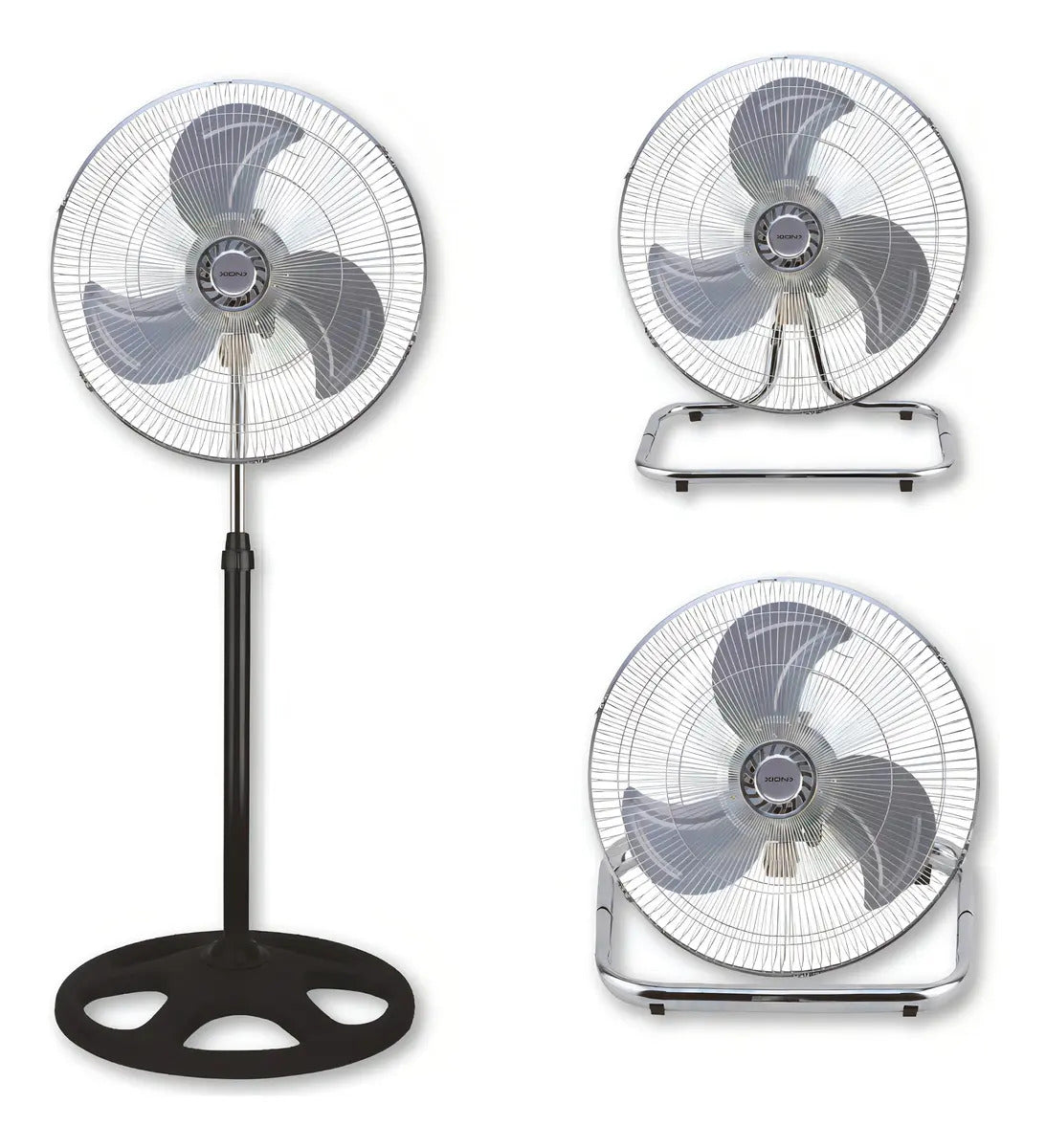 Ventilador Xion 3 En 1 Pie/turbo/pared Xi-v3190 - 1.143 M Negro Transparente Plástico 3