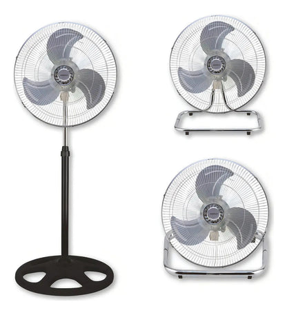Ventilador Xion 3 En 1 Pie/turbo/pared Xi-v3190 - 1.143 M Negro Transparente Plástico 3