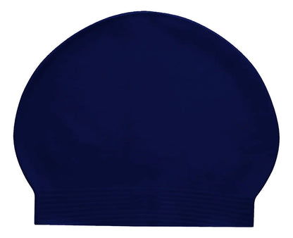 Gorra Soft Látex Unisex Para Natación Arena - Azul Marino Liso Adulto