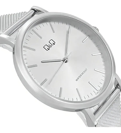 Reloj Q&q Metal Hombre 40mm C34a-004py - Plateado