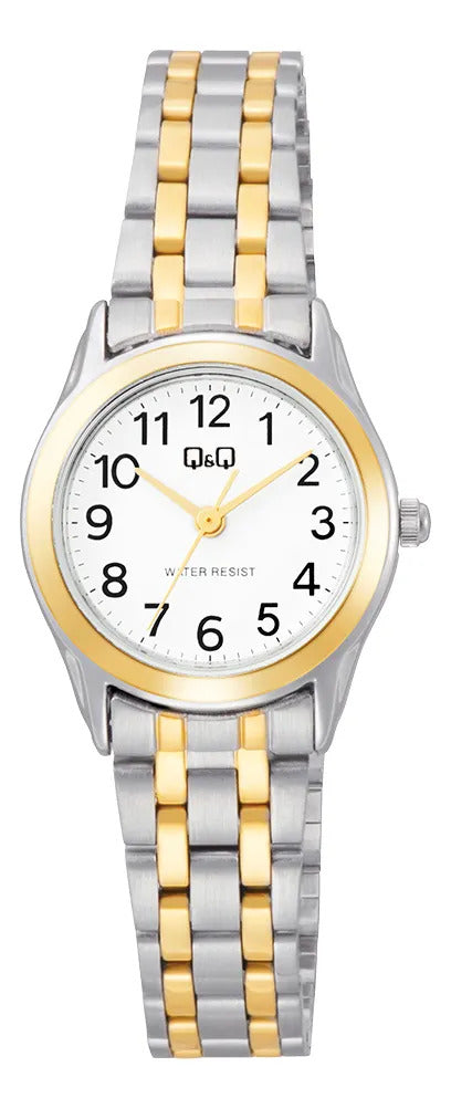 Reloj Q&q Metal Dama 23mm C50a-001py - Plateado