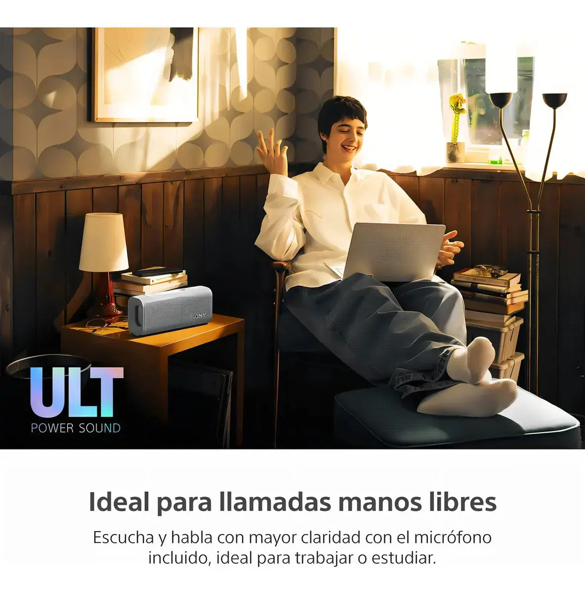 Parlante Portátil Inalámbrico Sony Ult Field 3 Srs-ult30 Qof Blanco