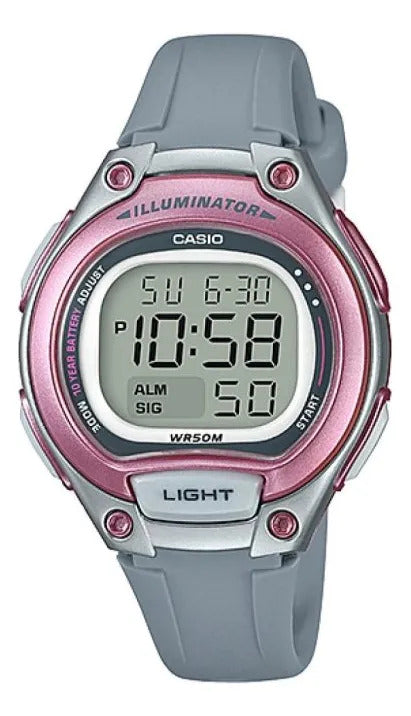 Reloj Casio Digital 38mm Lw-203-8avdf - Negro Violeta Gris