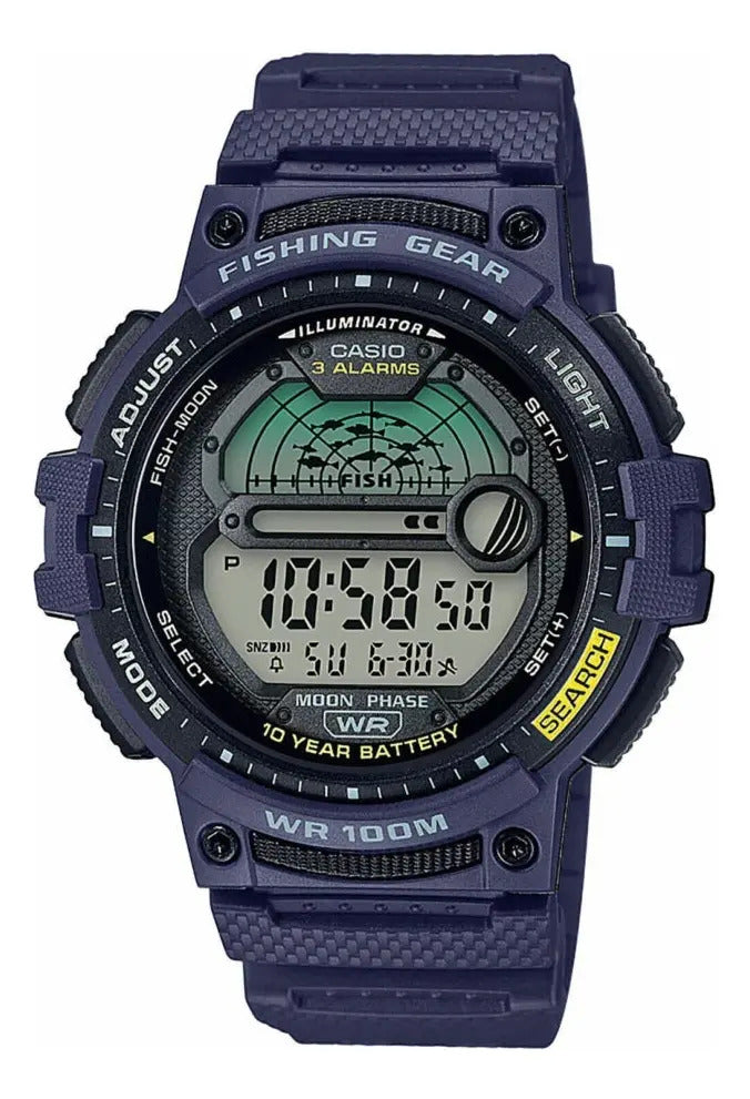 Reloj Casio Digital Silicona Azul C/ Luz Led - Azul